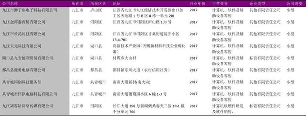 九江市計算機、軟件及輔助設備零售行業(yè)企業(yè)剖析 2018版218家名錄的洞察與啟示